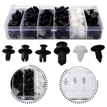 100 шт. клипсы для отделки автомобиля заклепки дверная панель фиксатор крепеж брызговики набор нажимных фиксаторов bag