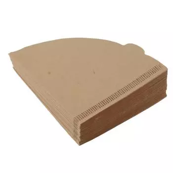 100 шт. Кофейные фильтры с мягкой текстурой из древесной массы, бумажные фильтры для кофе, конусы для капельной кофеварки V01 кофейный