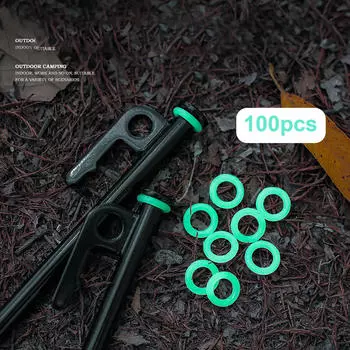 100 шт. Кольца для кольев для палаток Nail Ground O для альпинизма и пеших прогулок