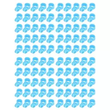 100 шт. Кольца для ног цыплят, дизайн с пряжкой, легкая установка, материал ТПУ, идентификационные кольца для цыплят L S