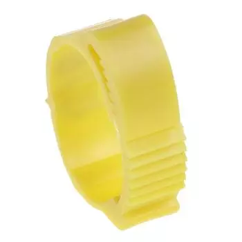 100 шт. Кольцо для куриных ножек, регулируемый размер, цифровая пряжка для куриных ножек жёлтый