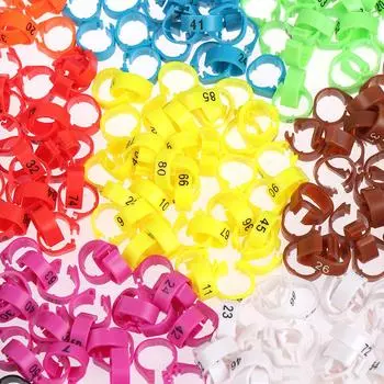 100 шт., кольцо для ног птицы, голубя, курицы, вывеска, несущее кольцо с знаком фиолетовый