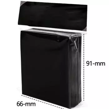 100 шт./компл. 66x91 мм матовые цветные стандартные чехлы для карт TCG Trading Cards Protector Tarot Shield Board Games Magic Cover чёрный