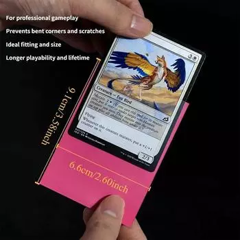 100 шт./компл. 66x91 мм матовые стандартные чехлы для карт TCG Trading Cards Protector для настольных игр Tarot Shield Magic Cover красный