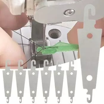 100 шт./компл., эффективные универсальные нитевдеватели из нержавеющей стали, простые в эксплуатации крючки для шитья, аксессуары для рукоделия