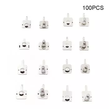 100 шт./компл. батарейка типа Aa или Aaa, пружина 7, нет. Положительные и отрицательные контакты Аккумуляторная шрапнель