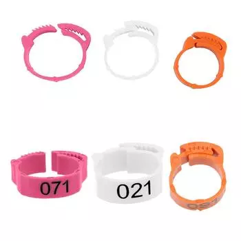 100 шт./компл. для курицы, утки, голубя, цифровая этикетка, регулируемое кольцо для ног