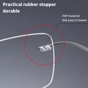 100 шт./компл. двойная резиновая заглушка для очков без оправы запасная пряжка для очков по рецепту аксессуары для очков