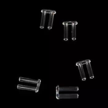 100 шт./компл. двойная резиновая заглушка для безрамных очков запасная пряжка аксессуары