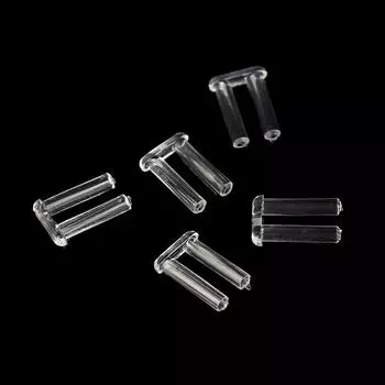 100 шт./компл. двойная резиновая заглушка для безрамных очков запасная пряжка аксессуары 100pcs