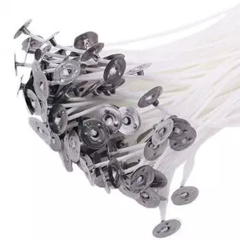 100 шт./компл. фитилей для свечей бездымный воск чистый хлопок сердечник 9/15/20 см изготовление свечей своими руками предварительно вощеные фитили для вечеринок аксессуары