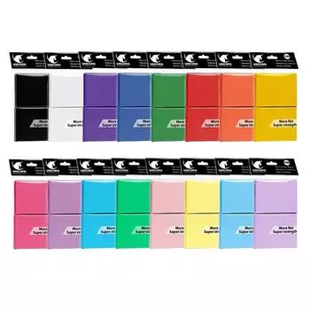 100 шт./компл. матовые стандартные чехлы для карт TCG Trading Cards Protector для настольных игр Tarot Shield Magical Cover 66x91 мм жёлтый