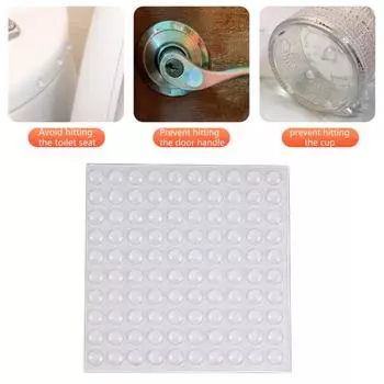 100 шт./компл. наклейки на бампер, предотвращающие столкновения, мини-силиконовый полукруглый дверной бампер, хозяйственные товары E