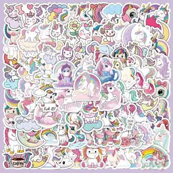 100 шт./компл. наклейки с единорогом DIY модные наклейки наклейки
