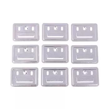 100 шт./компл. нержавеющая сталь настенная панель пряжка зажим крепежный элемент соединитель 100pcs