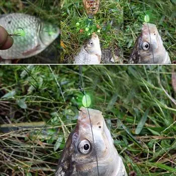 100 шт./компл. овальные рыболовные бусины, светящиеся морские рыболовные приманки, поплавочные снасти 3X4mm