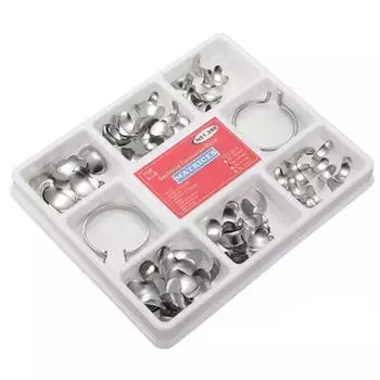 100 шт./компл. полный комплект секционных контурных зубных матриц с дельта-пломбирующими клиньями