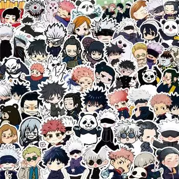 100 шт./компл. Q Baby Jujutsu Kaisen наклейки DIY альбомы для вырезок Декор наклейки наклейки