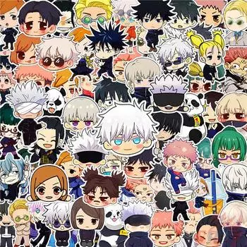 100 шт./компл. Q Jujutsu Kaisen, мини-дневник, руководство, наклейки, сделай сам, скрапбукинг, альбом, декор, наклейки, наклейки
