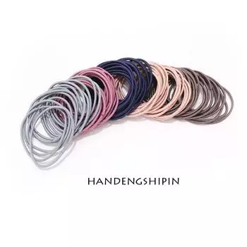 100 шт./компл. резинки для волос эластичные резинки для женщин и мужчин тонкие резинки для волос резинки для хвостиков аксессуары для волос для женщин