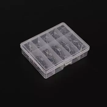 100 шт./компл. рыболовные крючки для ловли карпа смешанного размера # 3 ~ 12 в упаковке One Size