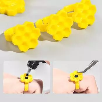 100 шт./компл., стаканчик для наращивания ресниц, универсальный стаканчик для капель клея, стаканчик для наращивания ресниц, инструмент для наращивания ресниц 100pcs