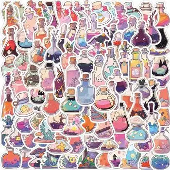 100 шт./компл. волшебная бутылка художественные мини-наклейки DIY модные смешанные водонепроницаемые наклейки-каракули