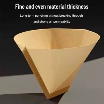 100 шт./комплект кофейных фильтровальных бумаг 101 кофейник для ручной заварки Фильтровальная бумага для американской кофемашины Фильтр-чашка Coffeepape