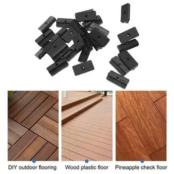 100 шт. Композитный зажим для террасы «ласточкин хвост» Простая сборка для наружного пола, двора, сада, жизни на открытом воздухе Инструменты Аксессуары Безопасные 100pcs