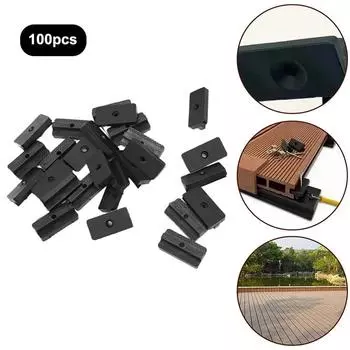 100 шт. Композитный зажим для террасы «ласточкин хвост» Простая сборка для наружного пола, двора, сада, жизни на открытом воздухе Инструменты Аксессуары Безопасные 100pcs