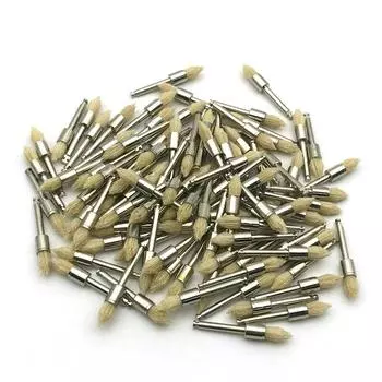 100 шт./кор., щетки для полировки зубов, щетка с мягкой щетиной, профессиональная щетка острого типа, инструмент для отбеливания зубов, инструмент для ухода за зубами