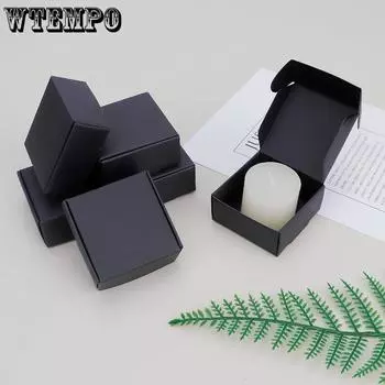 100 шт. Коробки для колец, подарочные коробки из крафт-бумаги, квадратная подарочная упаковочная коробка для ювелирных изделий, ожерелий, колец, сережек, брошей, коробки для хранения на свадьбах, юбилеях, вечеринках 100pcs белый