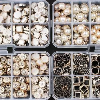 100 шт. красивые пуговицы 8-12 мм маленькие золотые пластиковые пуговицы на хвостовике женские манжеты для одежды пуговицы для шеи