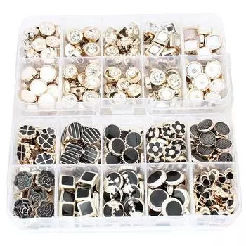 100 шт. красивые пуговицы 8-12 мм маленькие золотые пластиковые пуговицы на хвостовике женские манжеты для одежды пуговицы для шеи