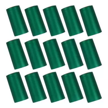 100 шт. Красная бутылка термоусадочная пленка капсулы премиум пластиковая герметизирующая обертка для домашнего изготовления отрывной язычок для легкого удаления зелёный