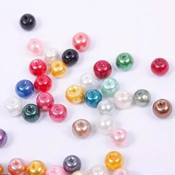 100 шт. красочные круглые бусины-разделители 6 мм для изготовления ювелирных изделий своими руками Фурнитура для рукоделия