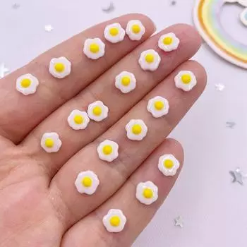 100 шт. красочные мини-милые яйца для дизайна ногтей из смолы, стразы с плоской задней поверхностью, аппликации, сделай сам, свадебные аксессуары для скрапбукинга, ремесла