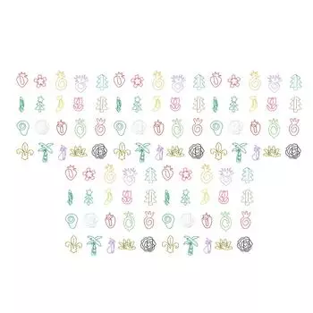 100 шт. красочные скрепки для бумаг 20 милых форм школьный офис металлический зажим для пригласительных билетов закладки Fi