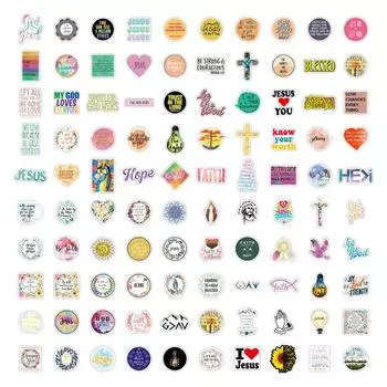 100 шт. Креативные водонепроницаемые наклейки из ПВХ для стаканов с водой, багажа, ноутбуков, скутеров, мотоциклов One Size