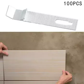 100 шт. Крепления для крючков, вешалка для плитки, настенное крепление, крючок, дисплей, подвесные крючки K-типа для Aluminum 9x0.2x1.6cm