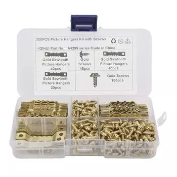 100 шт. крючков для картин Sawtooh, устойчивых к ржавчине, прочных, бесшовных, с рамкой Sawtooh, крючков для подвешивания