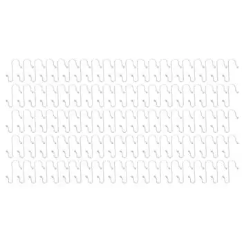 100 шт. крючков из нержавеющей стали, многоцелевые крючки в форме буквы S, декоративные вешалки для рождественских елок