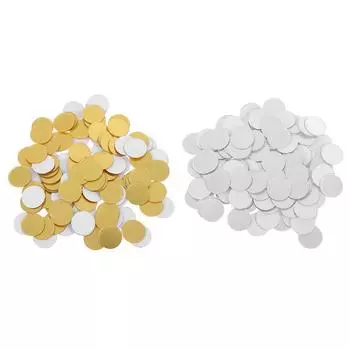 100 шт. круглые акриловые зеркала, наклейки на стену, сделай сам, домашний фон, декор # серебряный