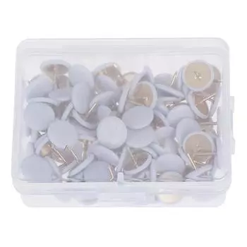 100 шт круглые кнопки доска объявлений карта кнопки для большого пальца точка рисунок бюллетеня белый