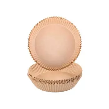 100 шт. круглых бумажных вкладышей для фритюрницы, одноразовых, для корзины объемом от 5 до 8 кварт, 7,9-дюймовая антипригарная пергаментная бумага, устойчивая к жиру CHINA