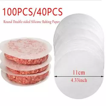 100 шт. Круглый коврик для пельменей Бумага для пароварки Силиконовые антипригарные коврики для пароварки Булочки Выпечка Пирожные Дим Сам Сетчатый коврик Кулинарные принадлежности