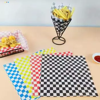 100 шт. квадратная упаковочная бумага для гамбургеров, маслостойкие подкладки для корзинок для деликатесов, жиронепроницаемая бумага, рисовые шарики жёлтый