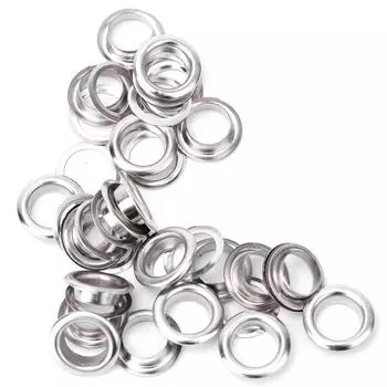 100 шт. латунная ткань DIY инструмент вязальный аксессуар антикоррозийный кожаный люверс для рукоделия(Бронза 17мм) 3.5mm серебряный