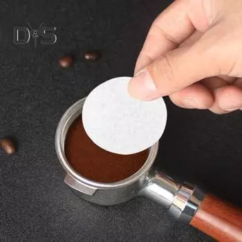 100 шт. легкая фильтровальная бумага, безопасный практичный ситечко для приготовления кофе, чайный фильтр 51mm