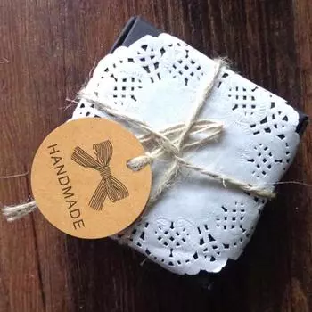 100 шт. легкие подарочные подвесные бирки напечатаны стильные свадебные коричневые крафт-бумага